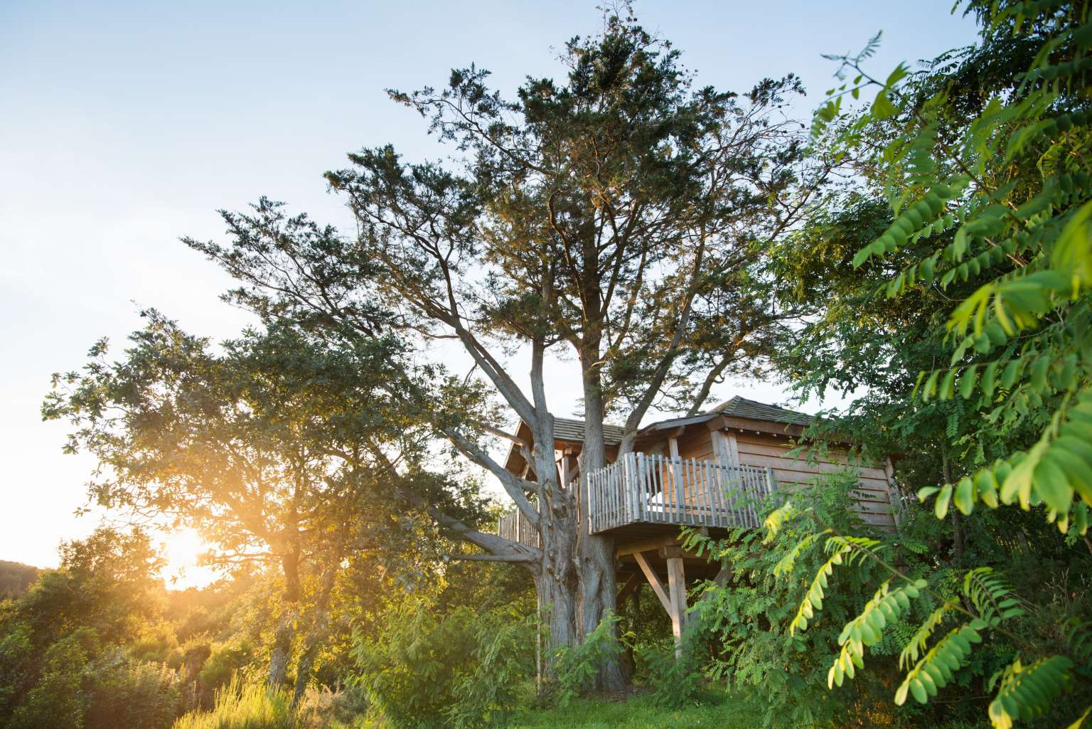 Cabane de La Grée Des Landes Yves Rocher Eco-Hôtel Spa insolite dans le Morbihan