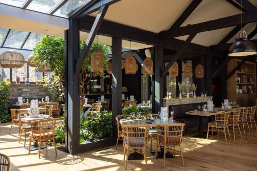 Les Jardins Sauvages in La Gacilly Organic Restaurant Brittany