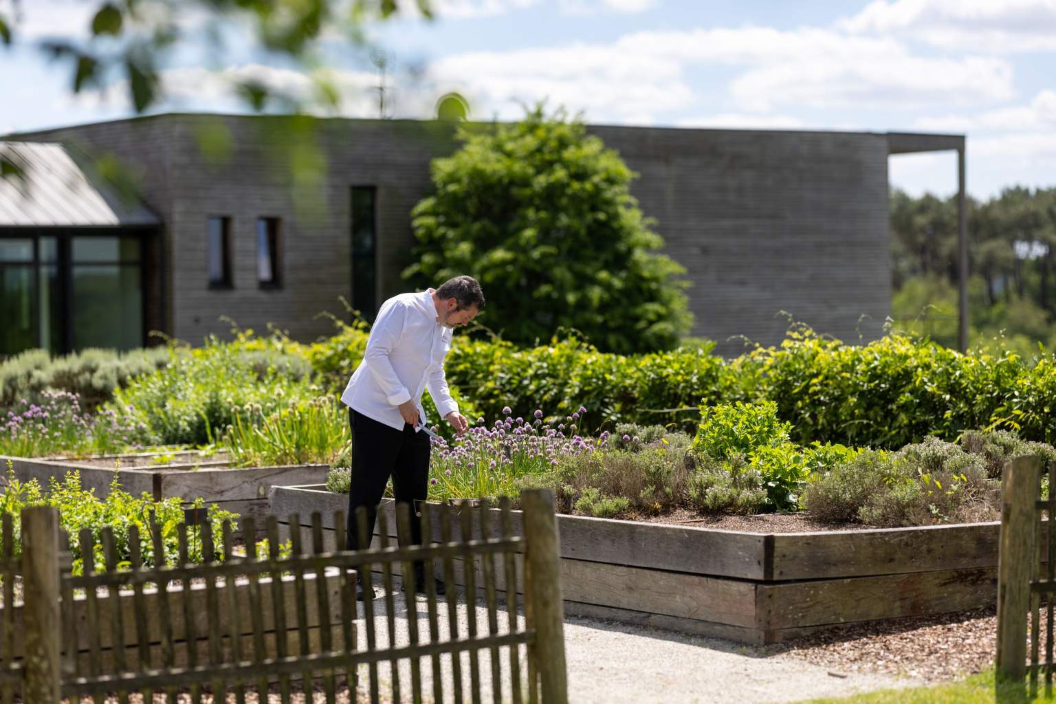 Les Jardins Sauvages in La Gacilly Organic Restaurant Brittany