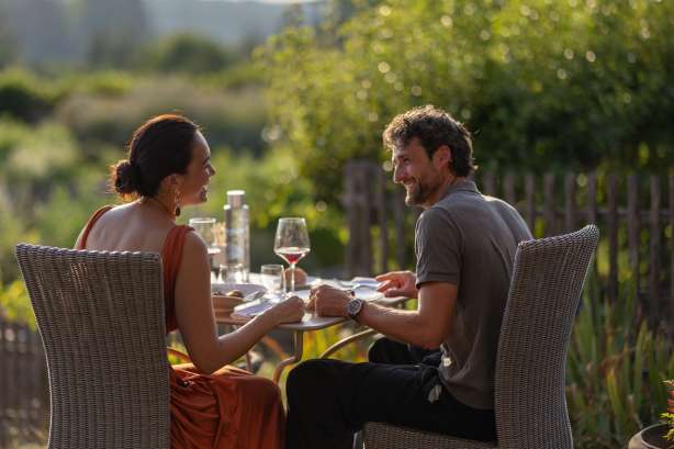 Les jardins sauvages, restaurant gastronomique bio & locavore de la Grée des Landes, La Gacilly, Bretagne